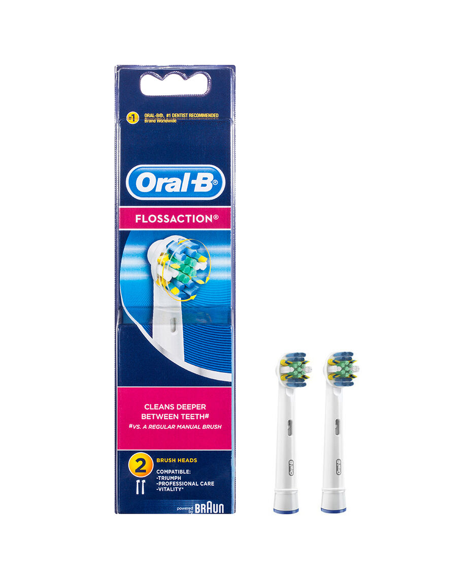 OralB FlossAction Electric Toothbrush Replacement Brush Head Refills